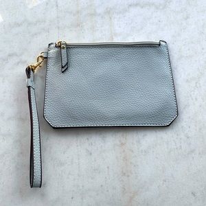 Light gray wristlet / clutch by Anne Klein